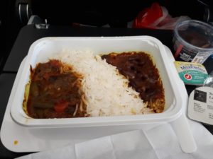 カンタス航空のベジタリアンヒンズー機内食